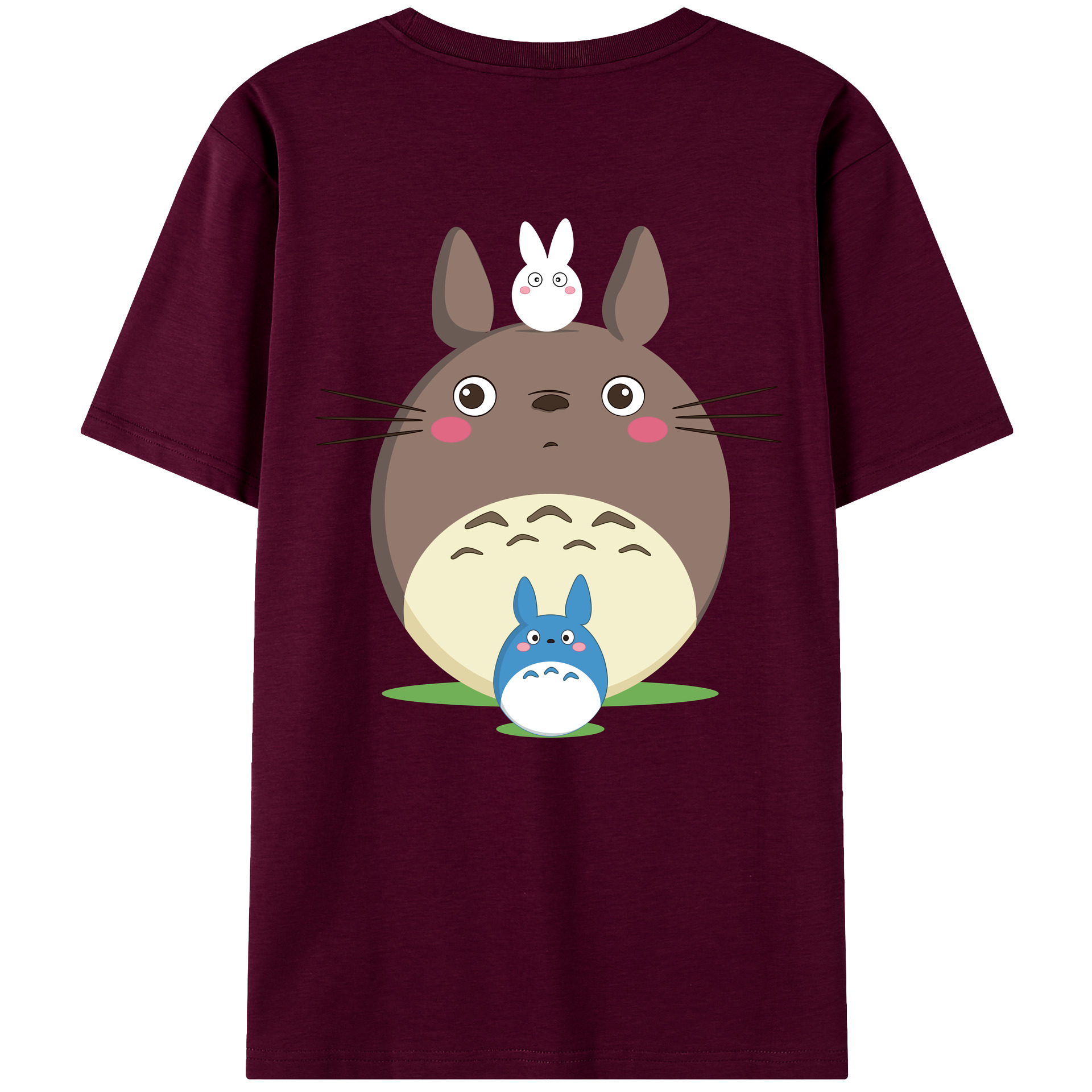 （画像用） となりのトトロ 草壁メイ 草壁サツキ My Neighbor Totoro Satsuki Kusakabe Mei Kusakabe レディース半袖Tシャツ(バックプリント)